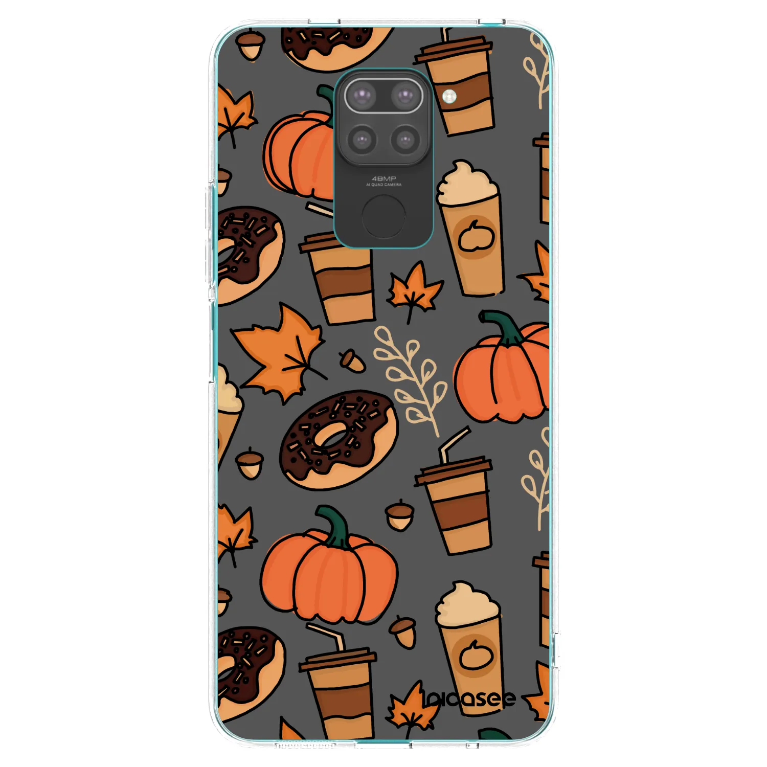 Picasee crna silikonska maskica za Xiaomi Redmi Note 9 - Fallovers
