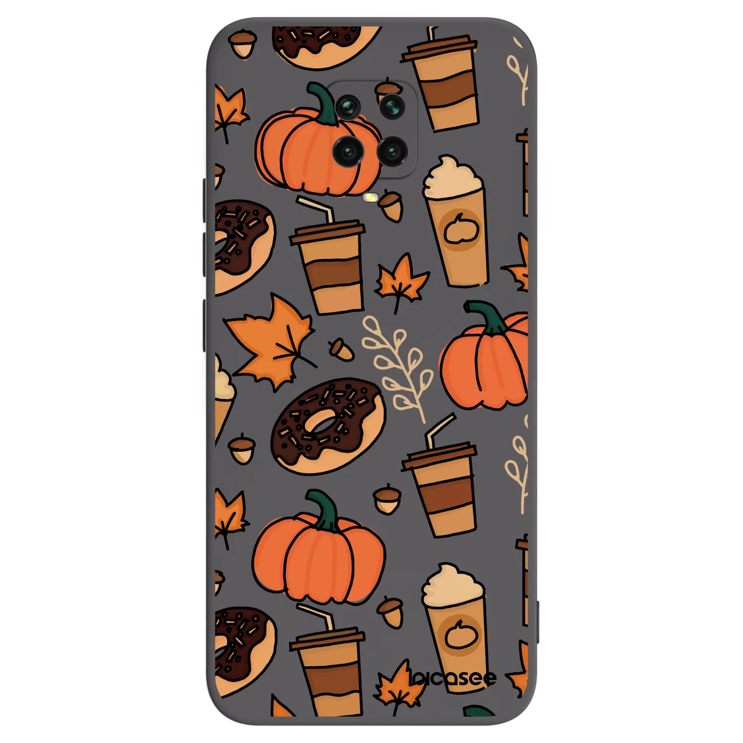 Picasee crna silikonska maskica za Xiaomi Redmi Note 9S - Fallovers