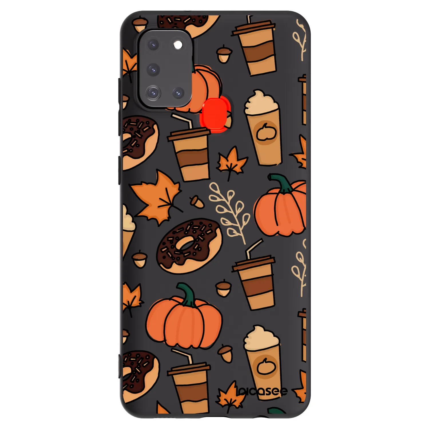 Picasee crna silikonska maskica za Samsung Galaxy A21s - Fallovers