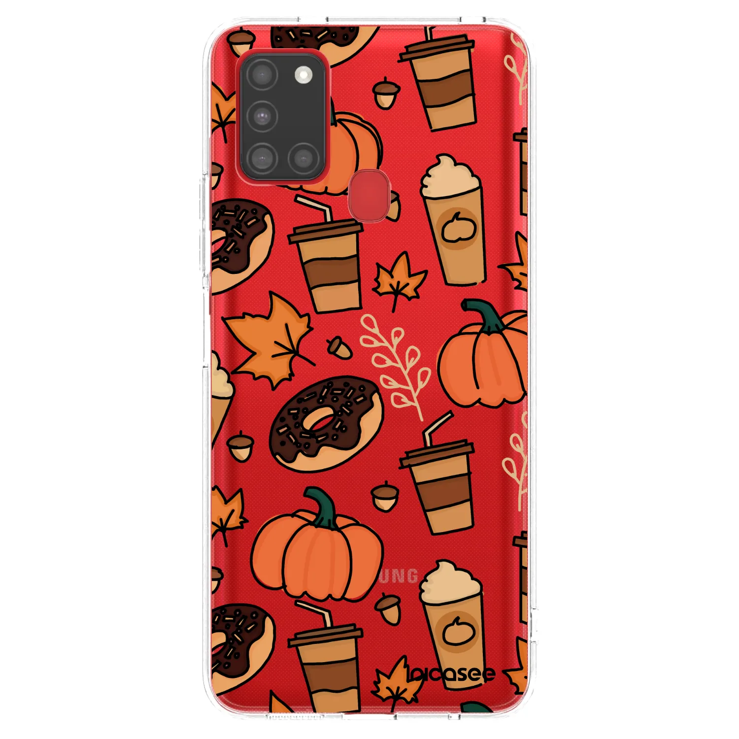 Picasee silikonska prozirna maskica za Samsung Galaxy A21s - Fallovers