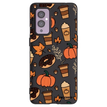 Picasee crna silikonska maskica za OnePlus 9 - Fallovers