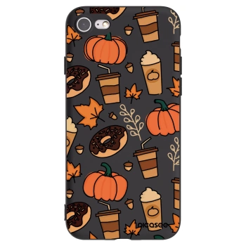 Picasee crna silikonska maskica za Apple iPhone 8 - Fallovers