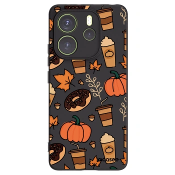 Picasee crna silikonska maskica za Xiaomi Redmi Note 14 4G - Fallovers