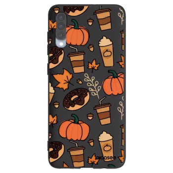 Picasee crna silikonska maskica za Samsung Galaxy A70 A705F - Fallovers