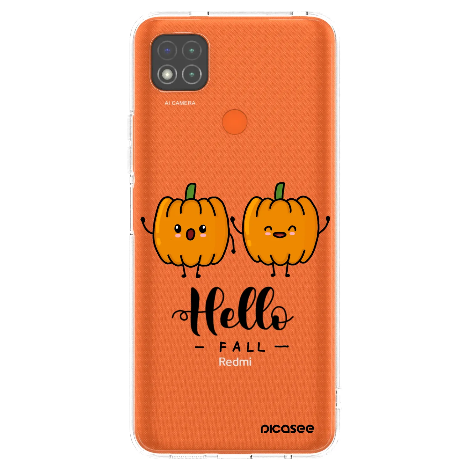 Picasee silikonska prozirna maskica za Xiaomi Redmi 9C - Hallo Fall