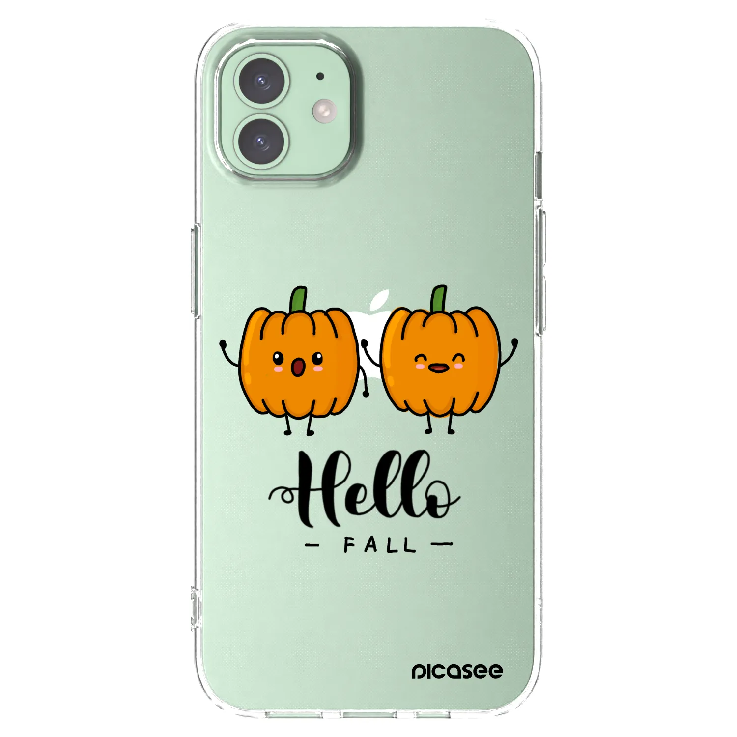 Picasee silikonska prozirna maskica za Apple iPhone 12 - Hallo Fall