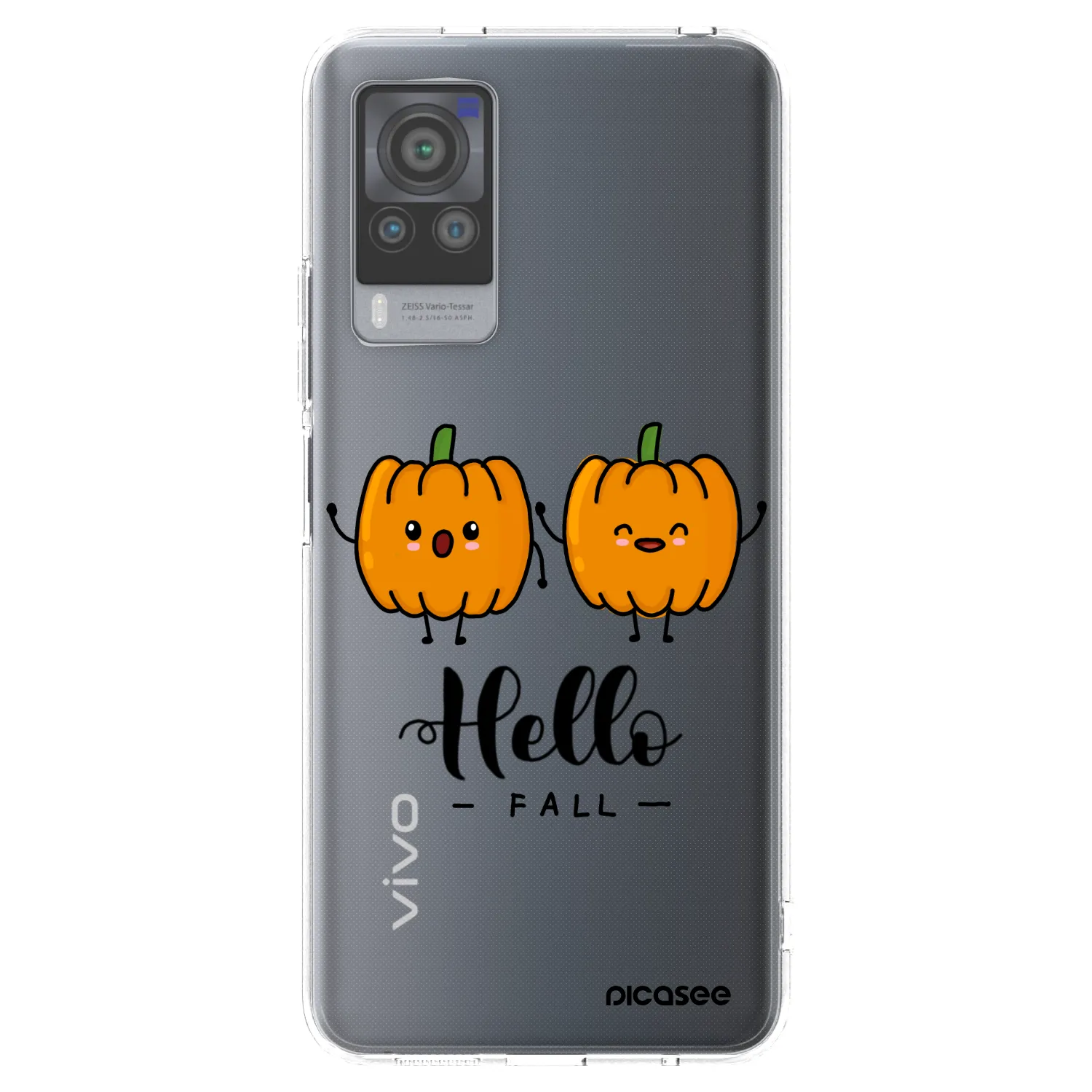 Picasee silikonska prozirna maskica za Vivo X60 Pro 5G - Hallo Fall