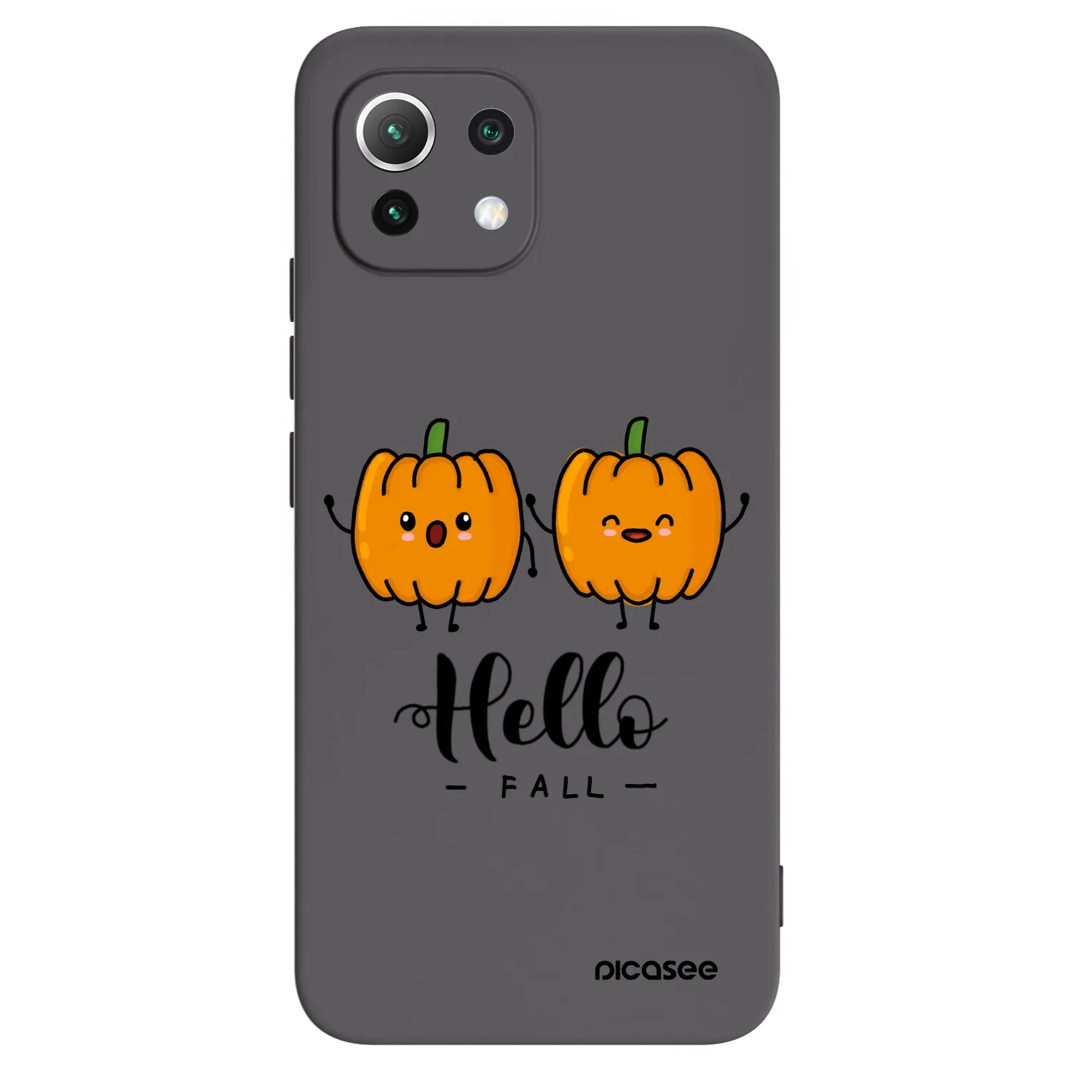 Picasee crna silikonska maskica za Xiaomi 11 Lite 5G NE - Hallo Fall