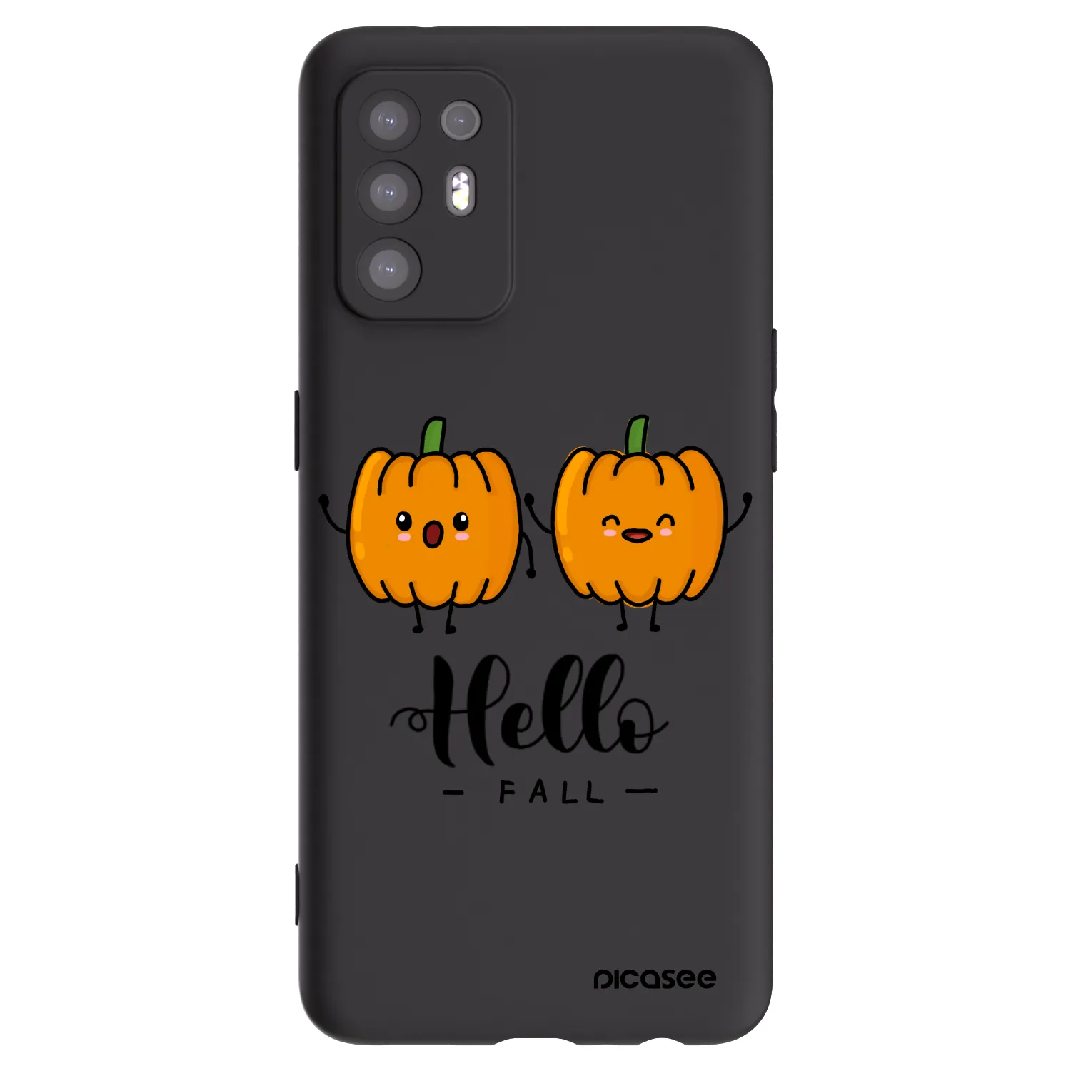 Picasee crna silikonska maskica za OPPO A94 5G - Hallo Fall
