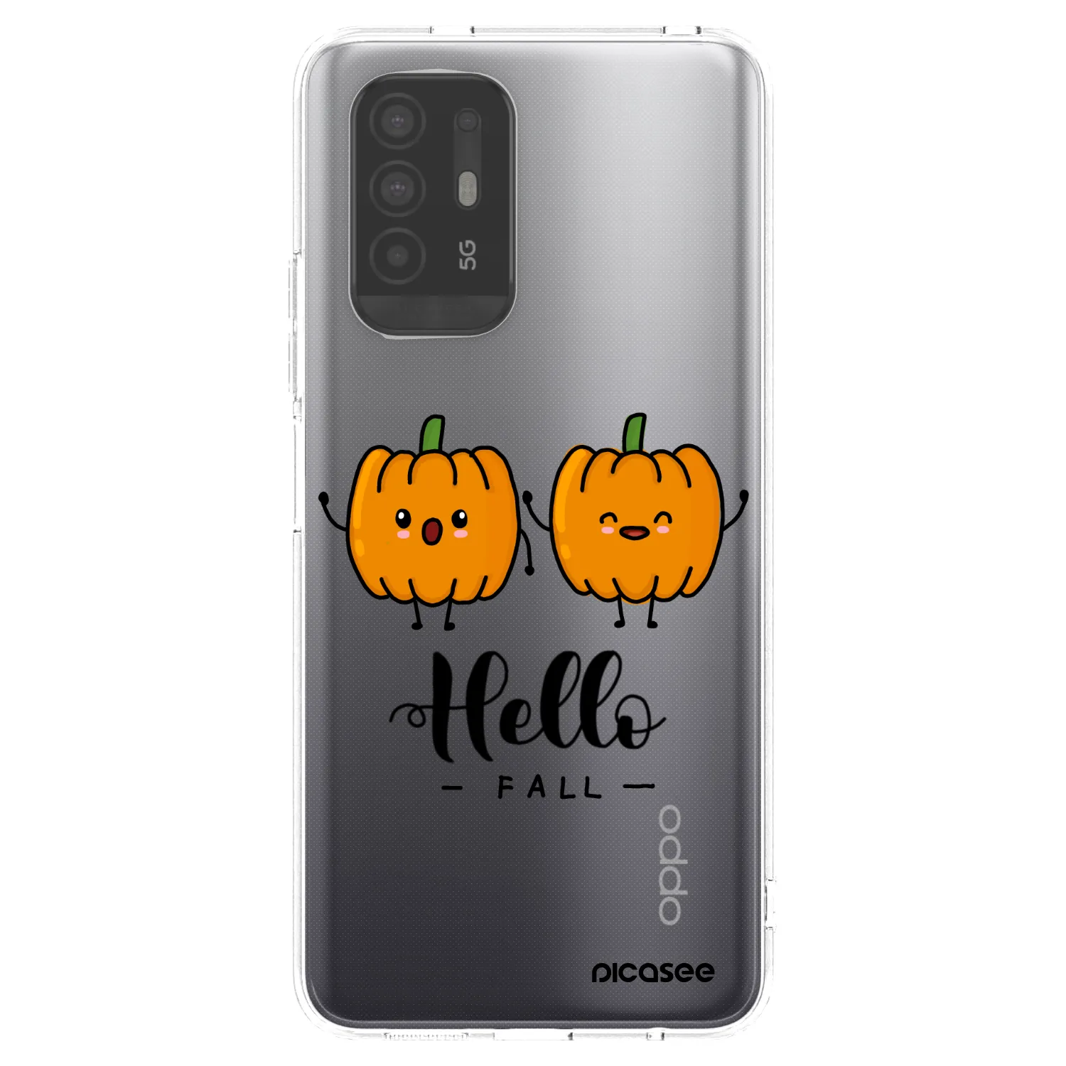 Picasee silikonska prozirna maskica za OPPO A94 5G - Hallo Fall