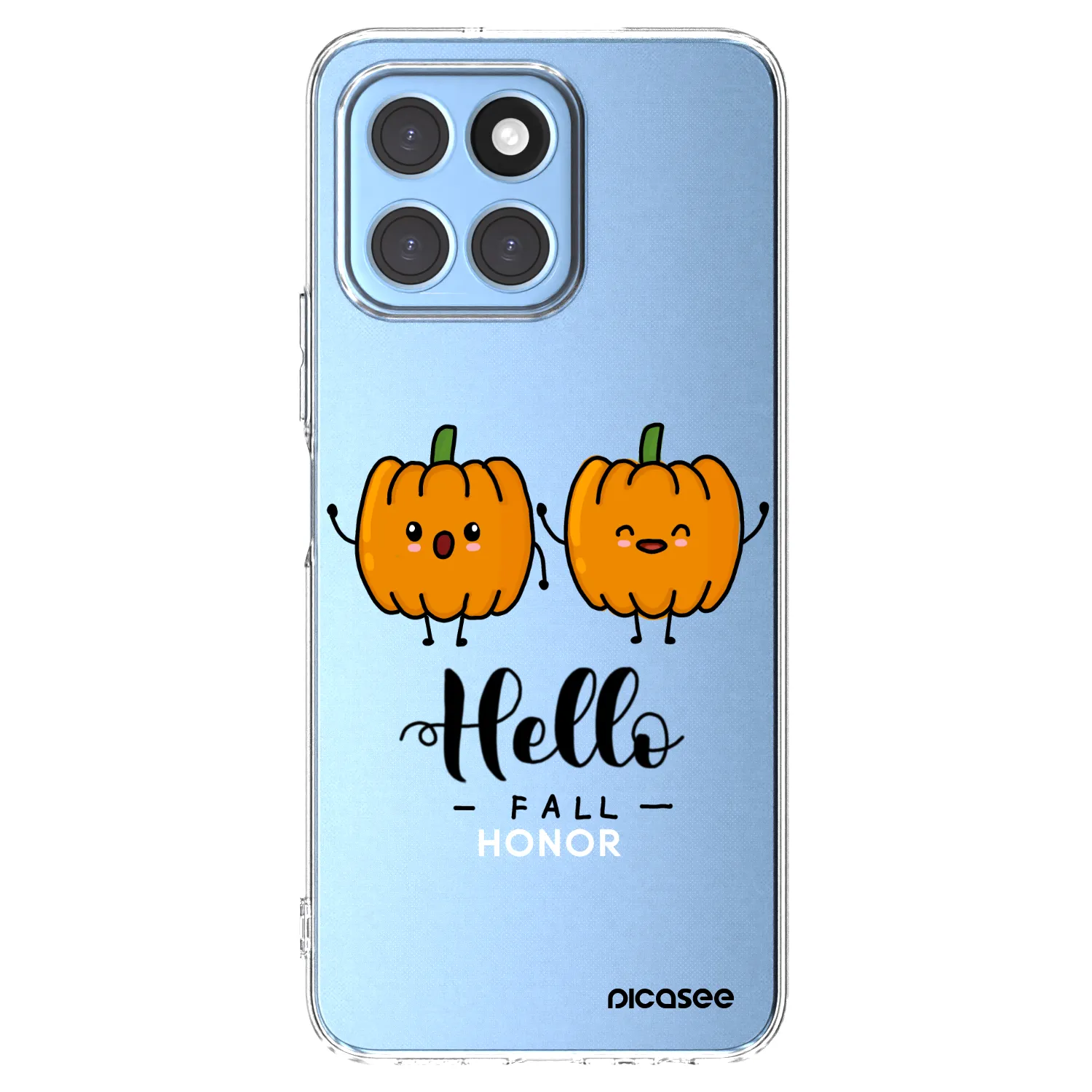 Picasee silikonska prozirna maskica za Honor X8 5G - Hallo Fall