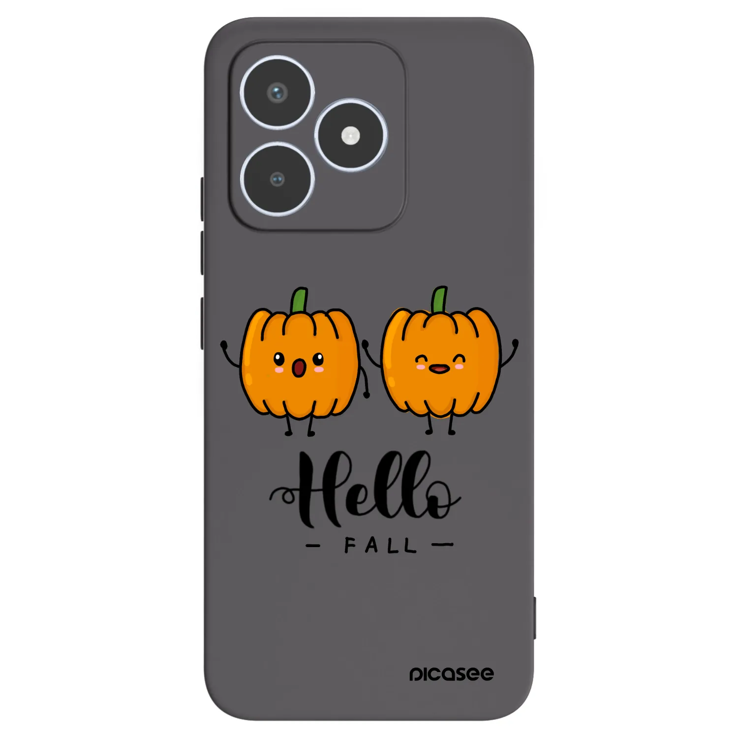 Picasee crna silikonska maskica za Realme C53 - Hallo Fall