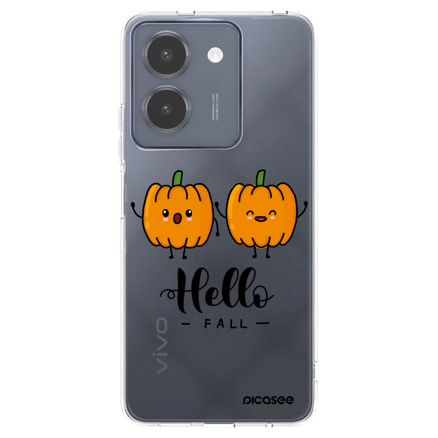 Picasee silikonska prozirna maskica za Vivo Y36 4G - Hallo Fall