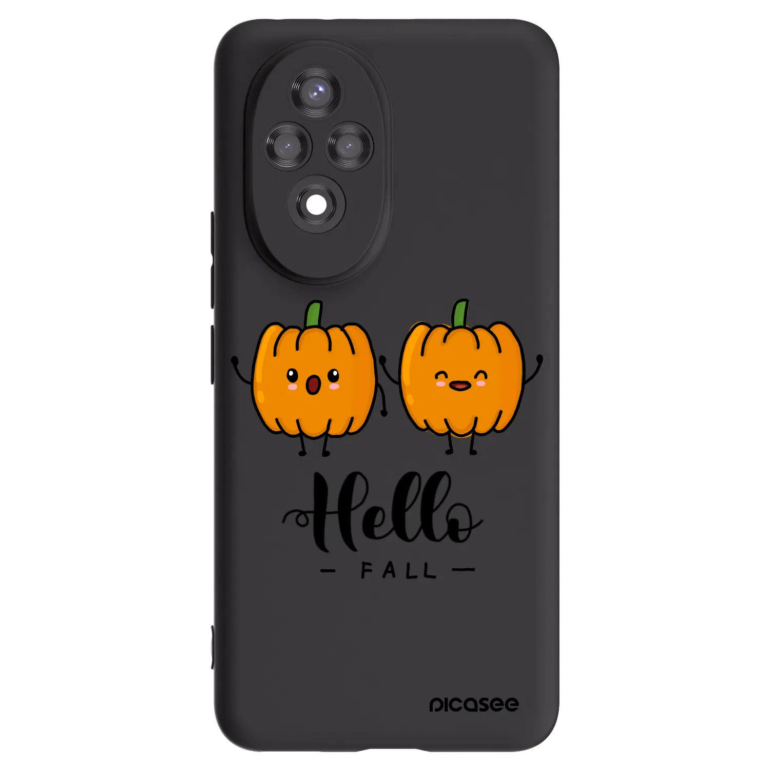 Picasee crna silikonska maskica za Honor 200 Pro 5G - Hallo Fall
