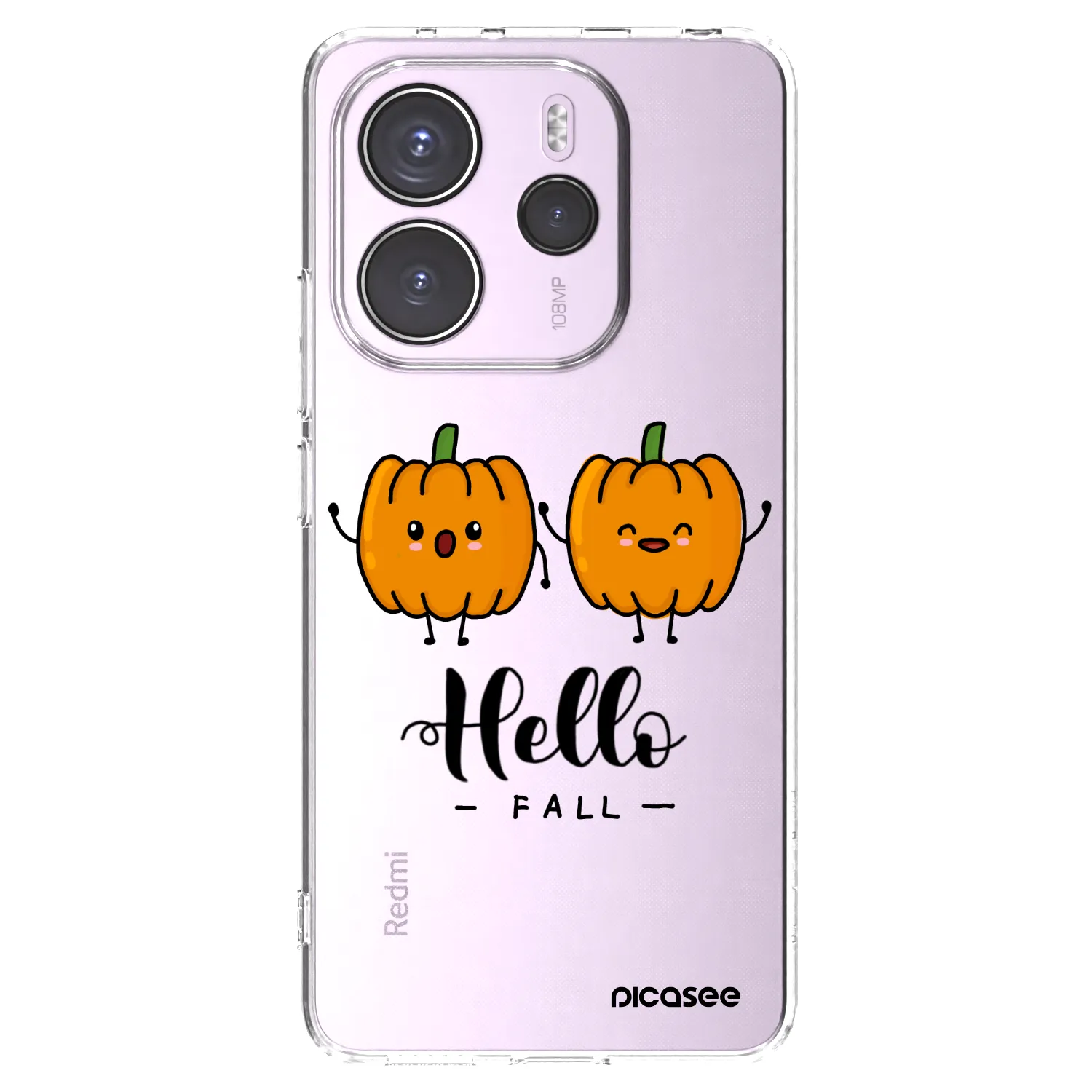 Picasee silikonska prozirna maskica za Xiaomi Redmi Note 14 4G - Hallo Fall