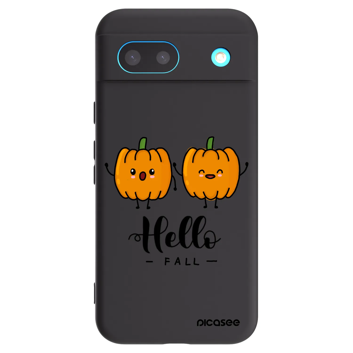 Picasee crna silikonska maskica za Google Pixel 8a - Hallo Fall