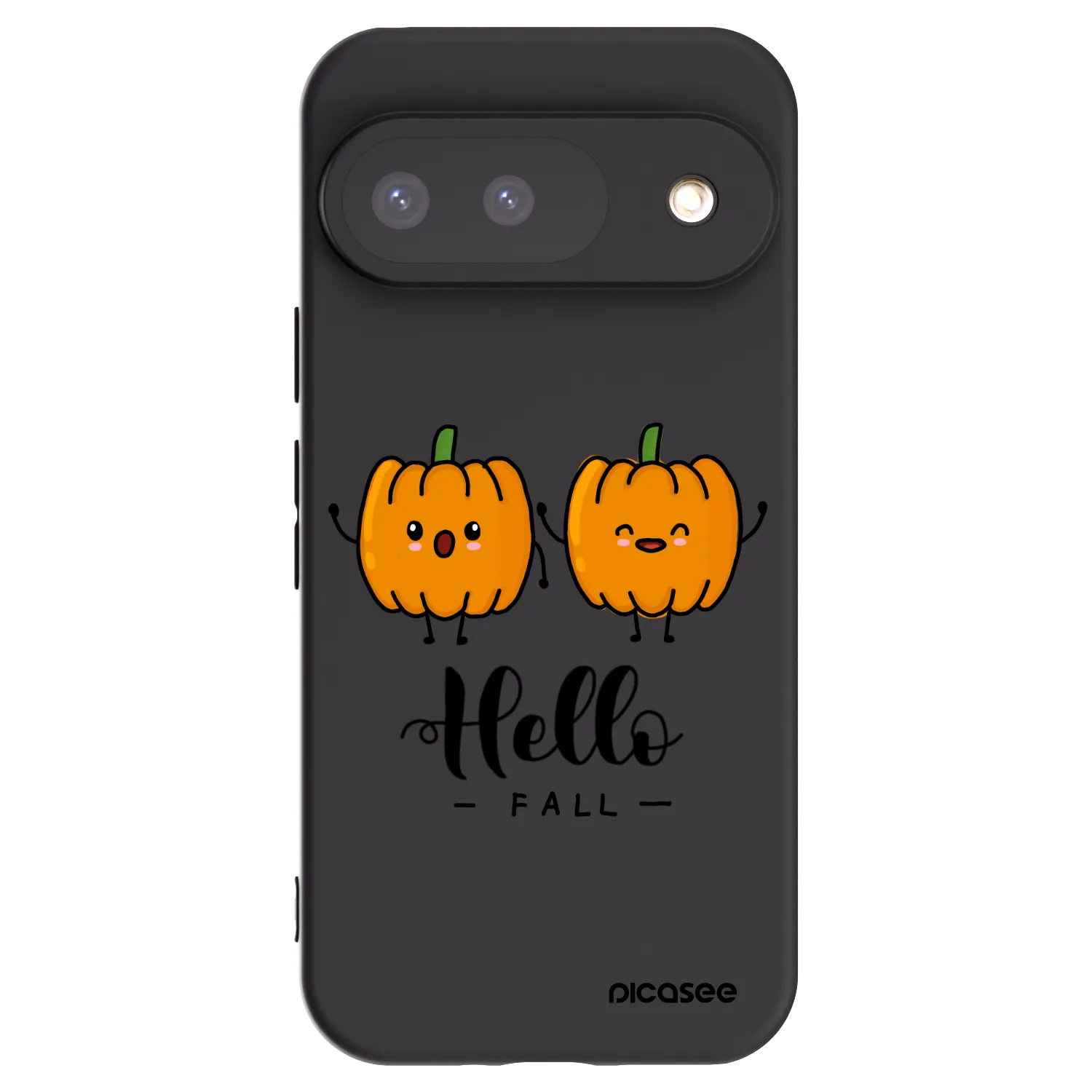 Picasee crna silikonska maskica za Google Pixel 9 - Hallo Fall