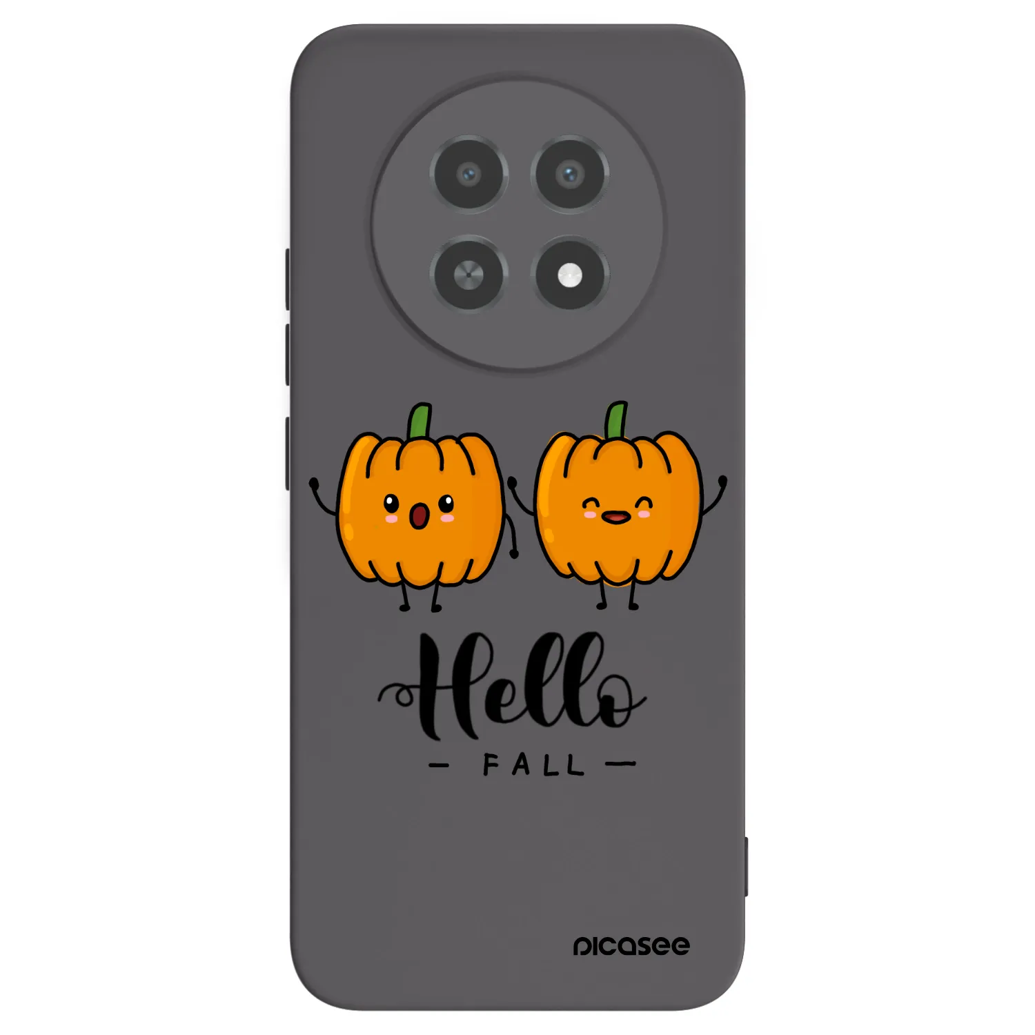 Picasee crna silikonska maskica za Realme 12X - Hallo Fall
