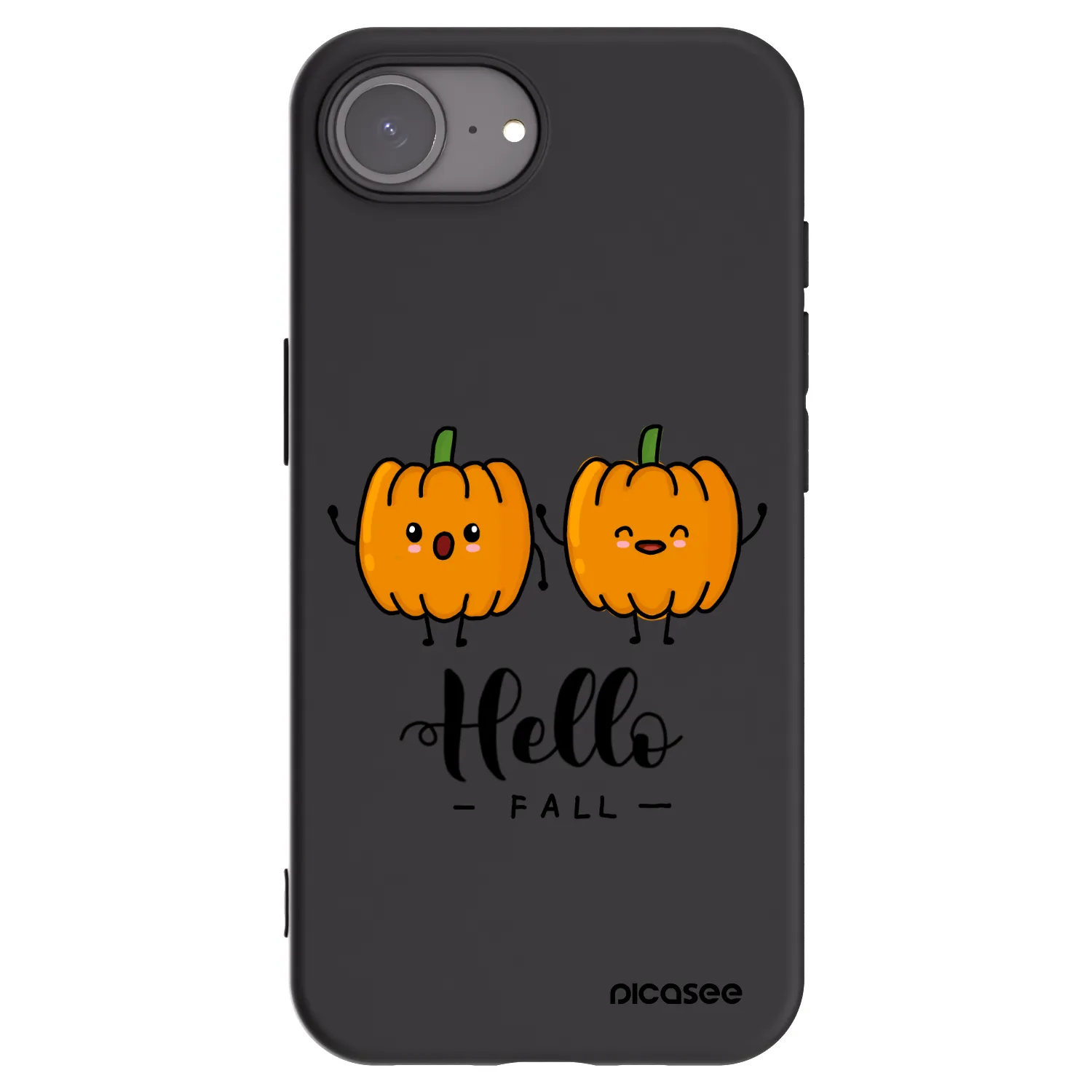 Picasee crna silikonska maskica za Apple iPhone 17e - Hallo Fall