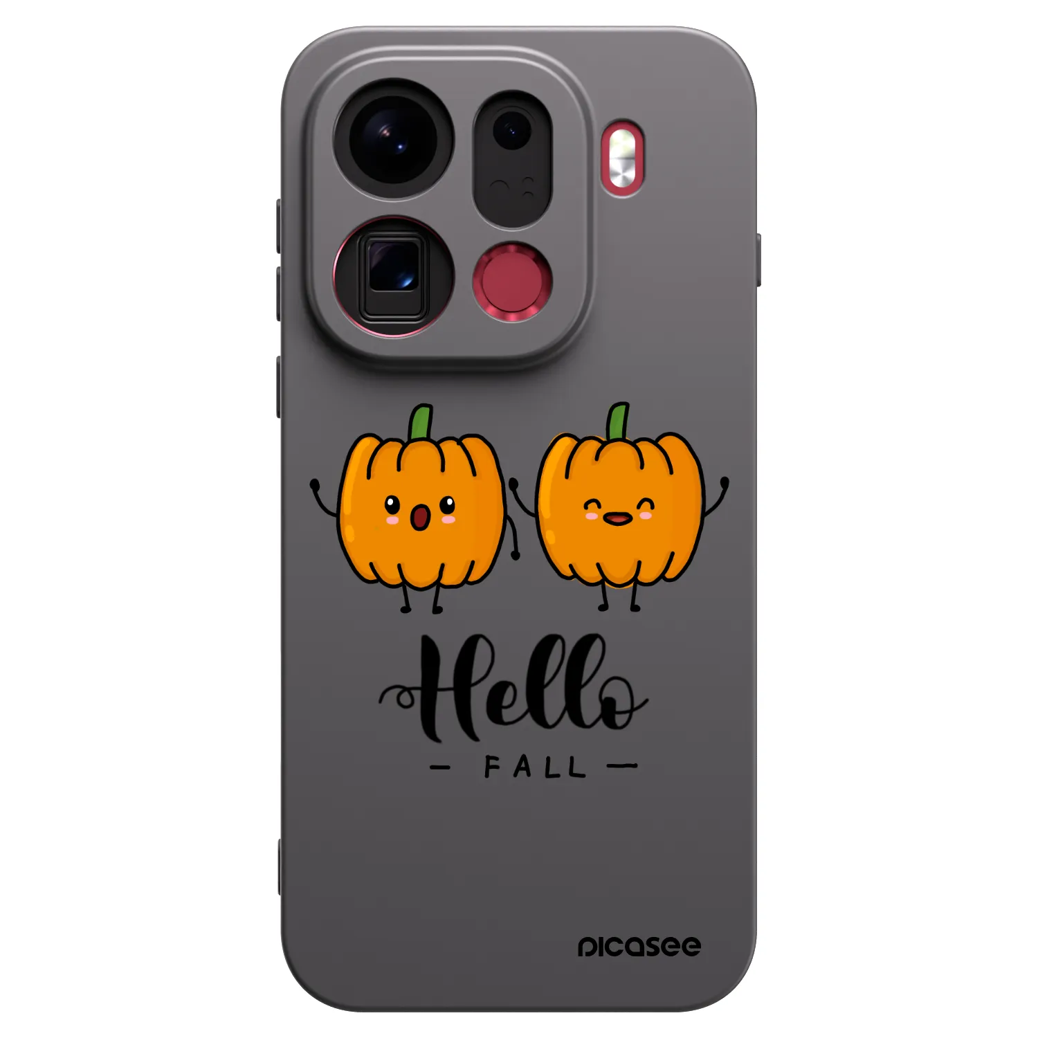 Picasee crna silikonska maskica za OPPO Find X9 Pro - Hallo Fall