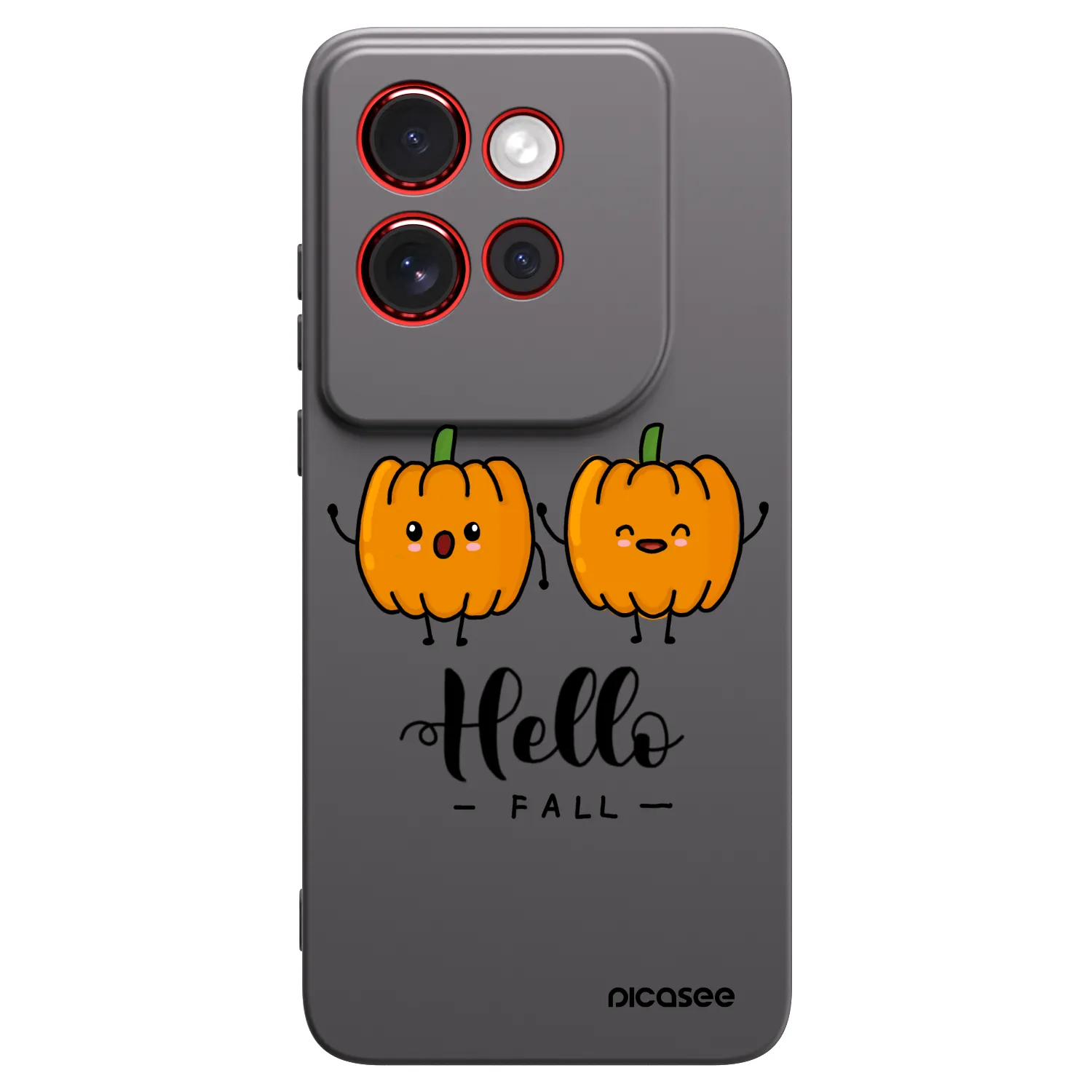 Picasee crna silikonska maskica za Motorola Edge 60 Neo 5G - Hallo Fall