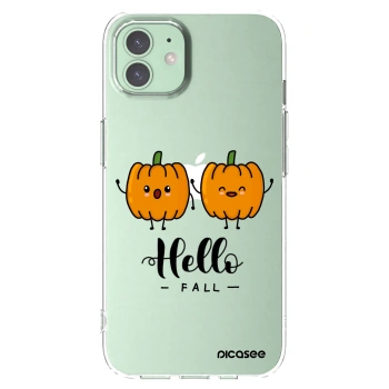Picasee silikonska prozirna maskica za Apple iPhone 12 - Hallo Fall