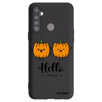 Picasee crna silikonska maskica za Realme 5 - Hallo Fall