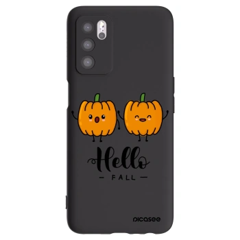 Picasee crna silikonska maskica za OPPO A16 - Hallo Fall