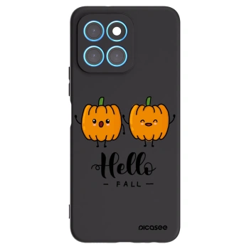 Picasee crna silikonska maskica za Honor X8 5G - Hallo Fall
