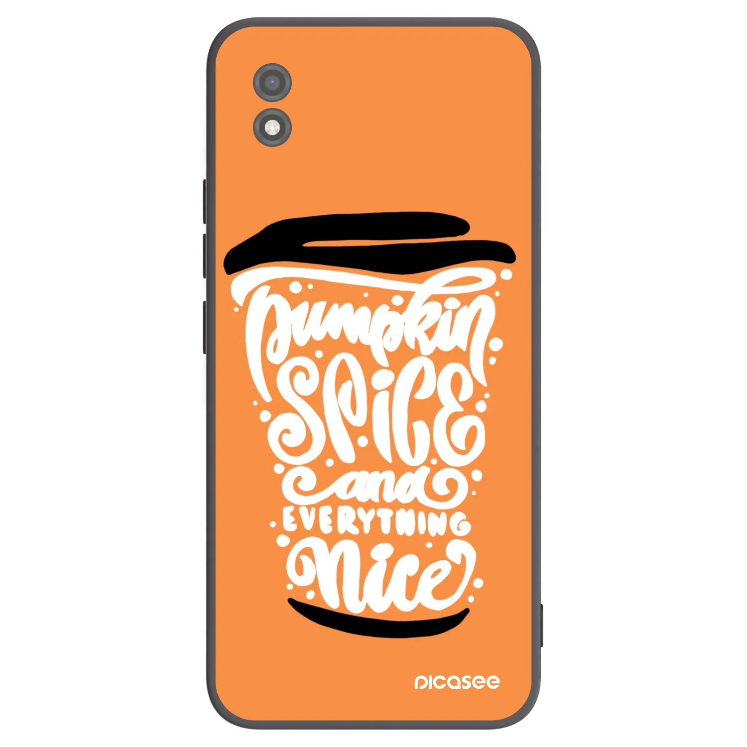 Picasee crna silikonska maskica za Realme C11 (2021) - Pumpkin coffee