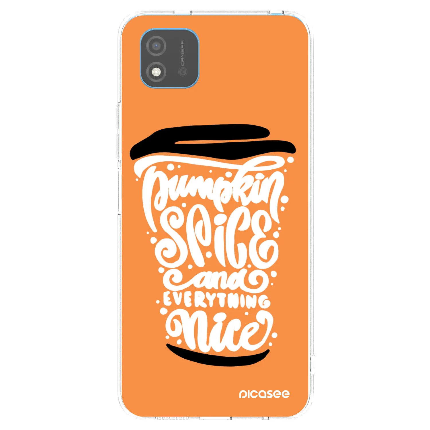 Picasee silikonska prozirna maskica za Realme C11 (2021) - Pumpkin coffee
