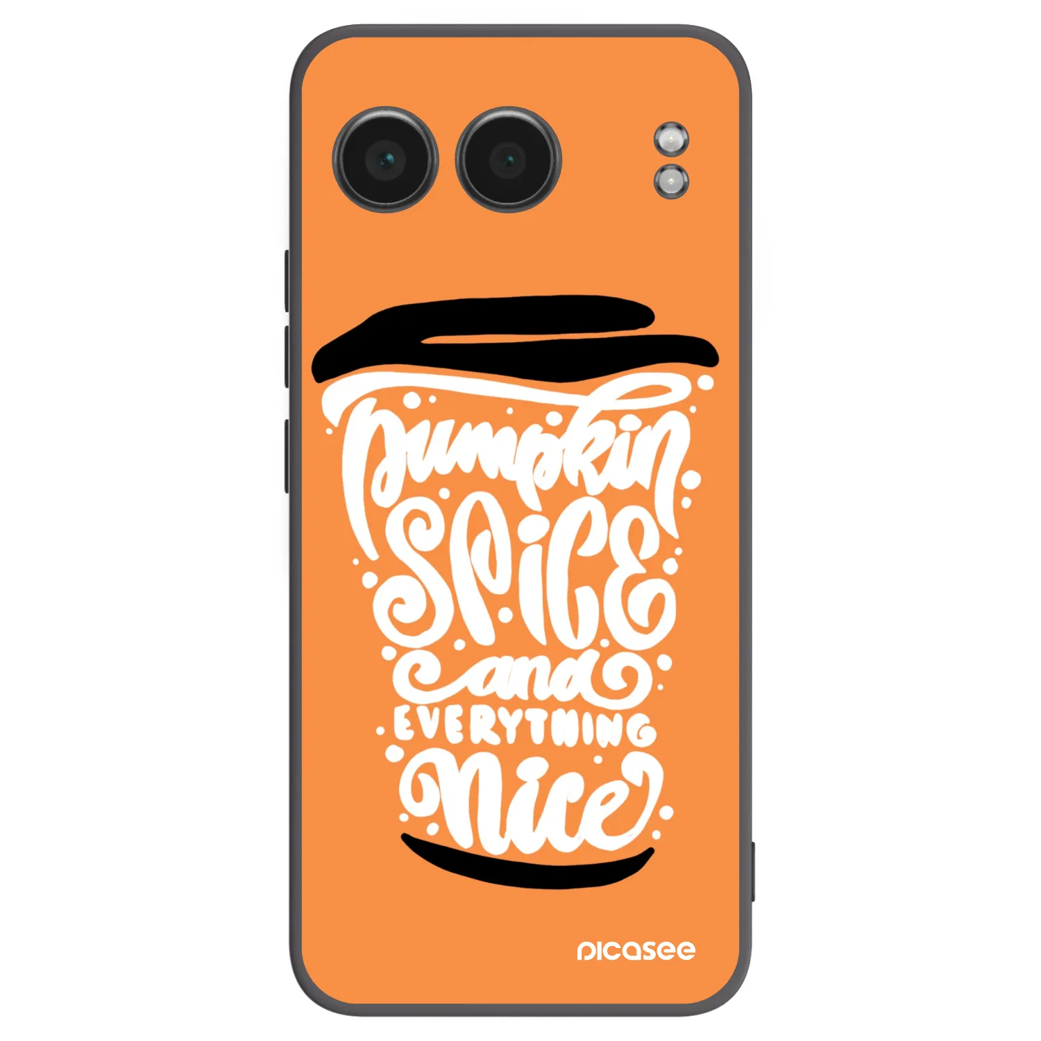 Picasee crna silikonska maskica za OnePlus Nord 4 - Pumpkin coffee