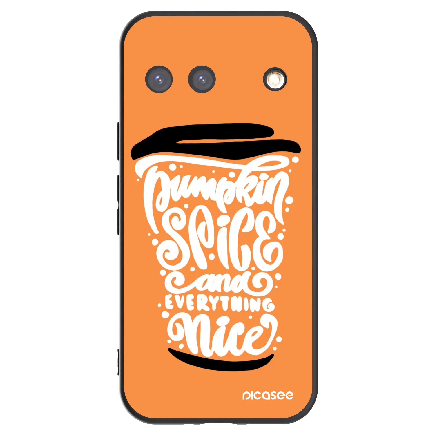 Picasee crna silikonska maskica za Google Pixel 9 - Pumpkin coffee