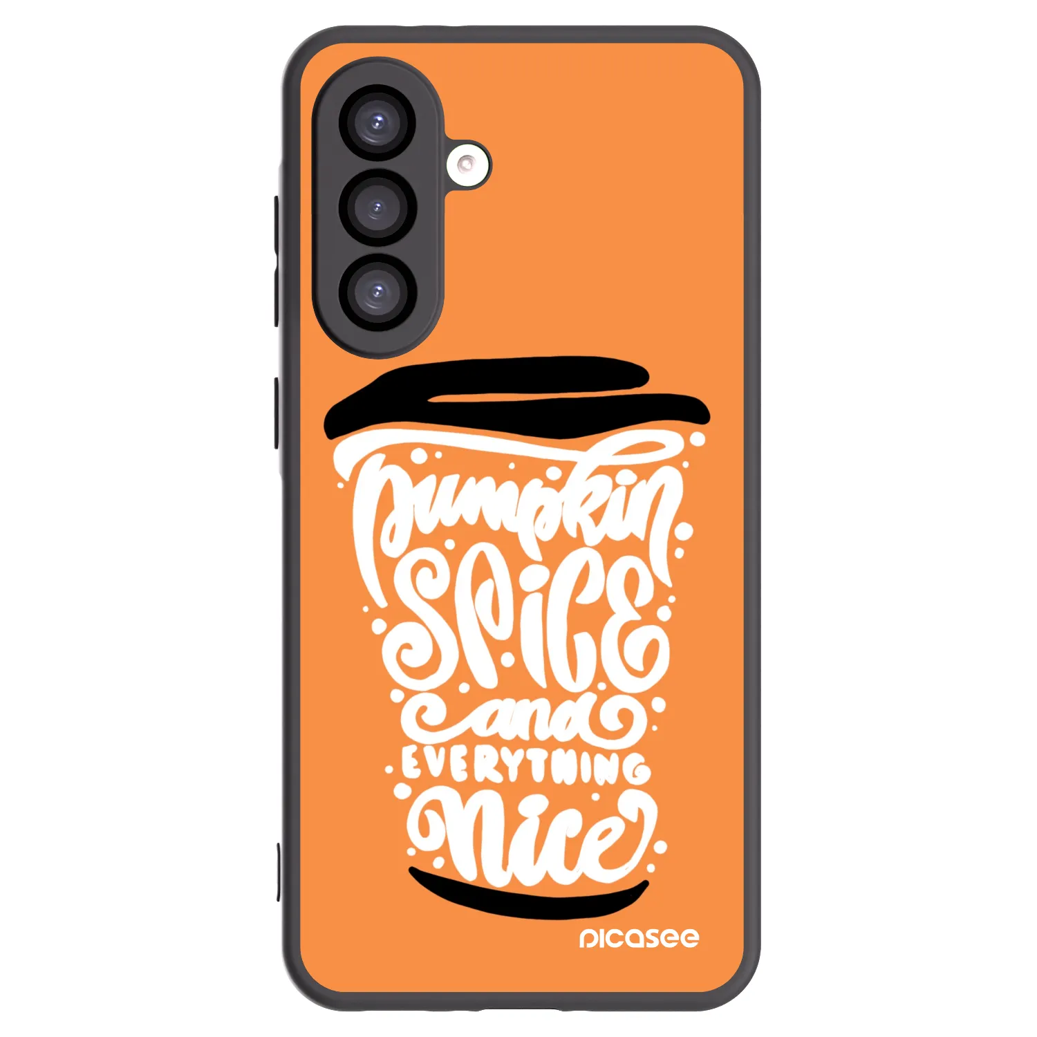 Picasee crna silikonska maskica za Samsung Galaxy A26 5G A266B - Pumpkin coffee