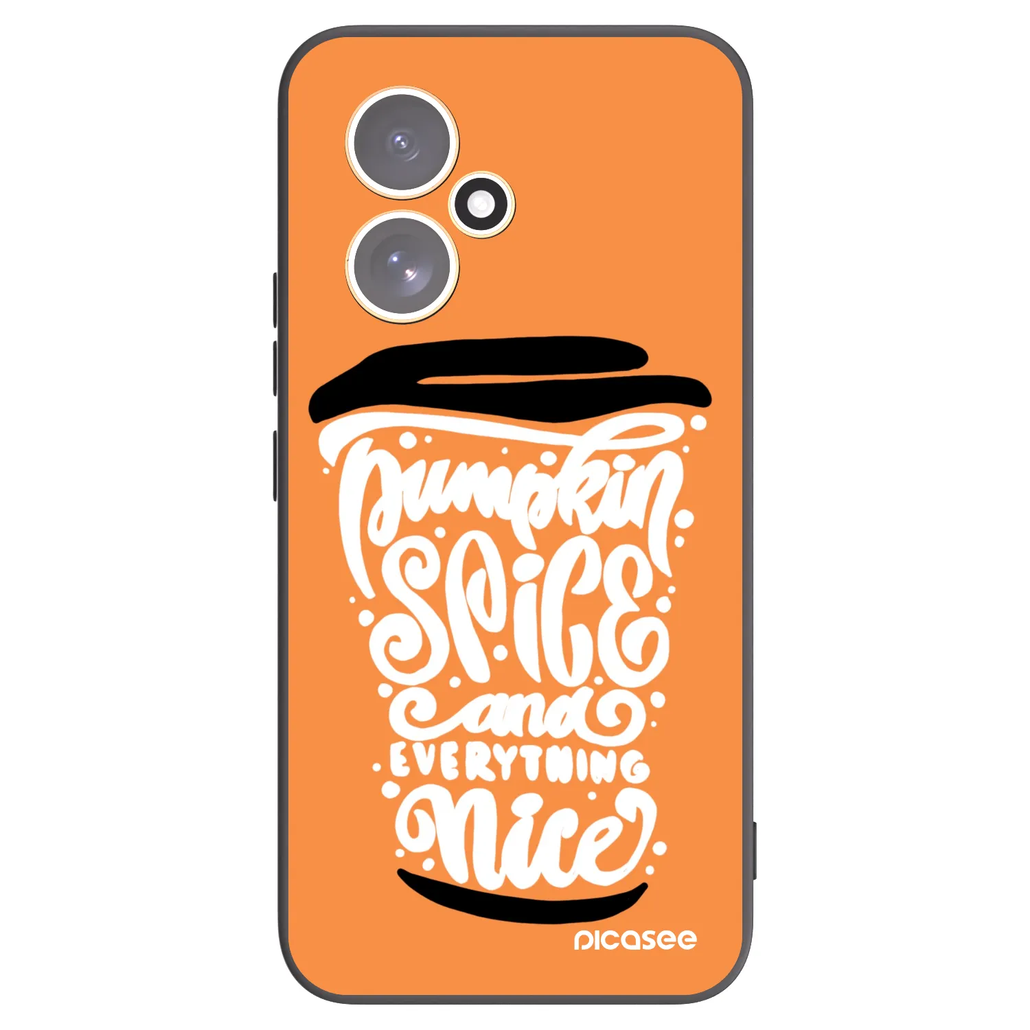 Picasee crna silikonska maskica za Honor 400 5G - Pumpkin coffee