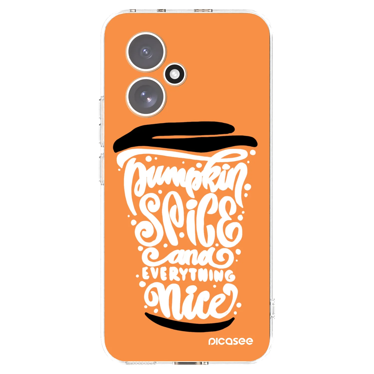 Picasee silikonska prozirna maskica za Honor 400 5G - Pumpkin coffee