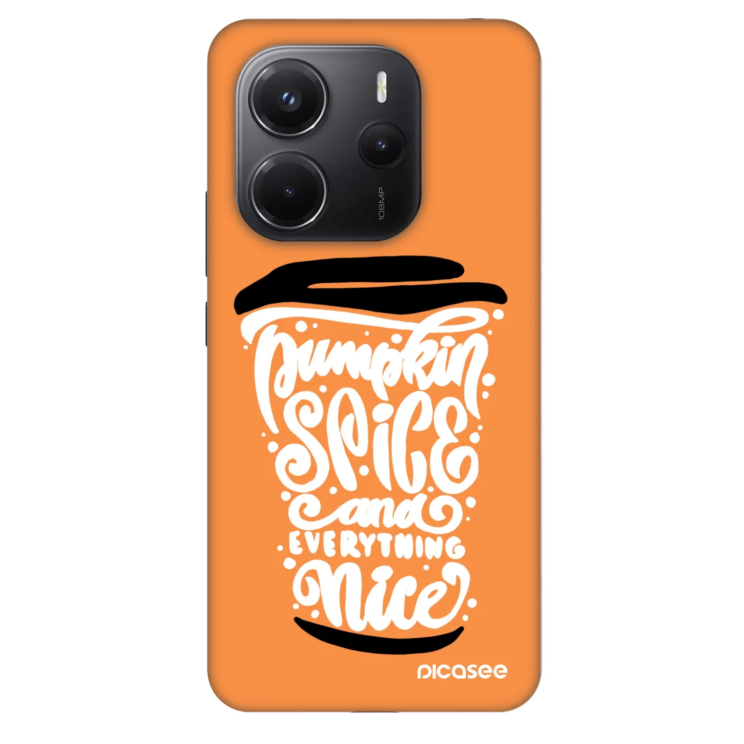 Picasee Fashion Case za Xiaomi Redmi Note 14 4G - Pumpkin coffee