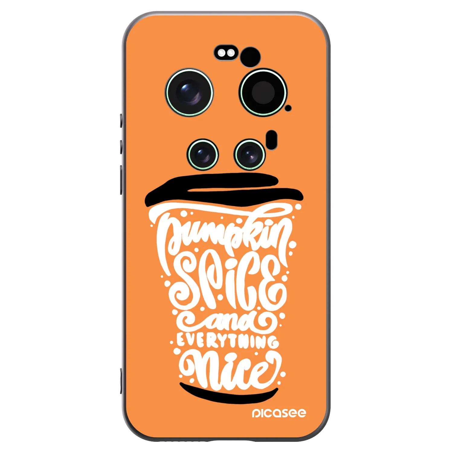 Picasee crna silikonska maskica za Xiaomi 17 Ultra - Pumpkin coffee
