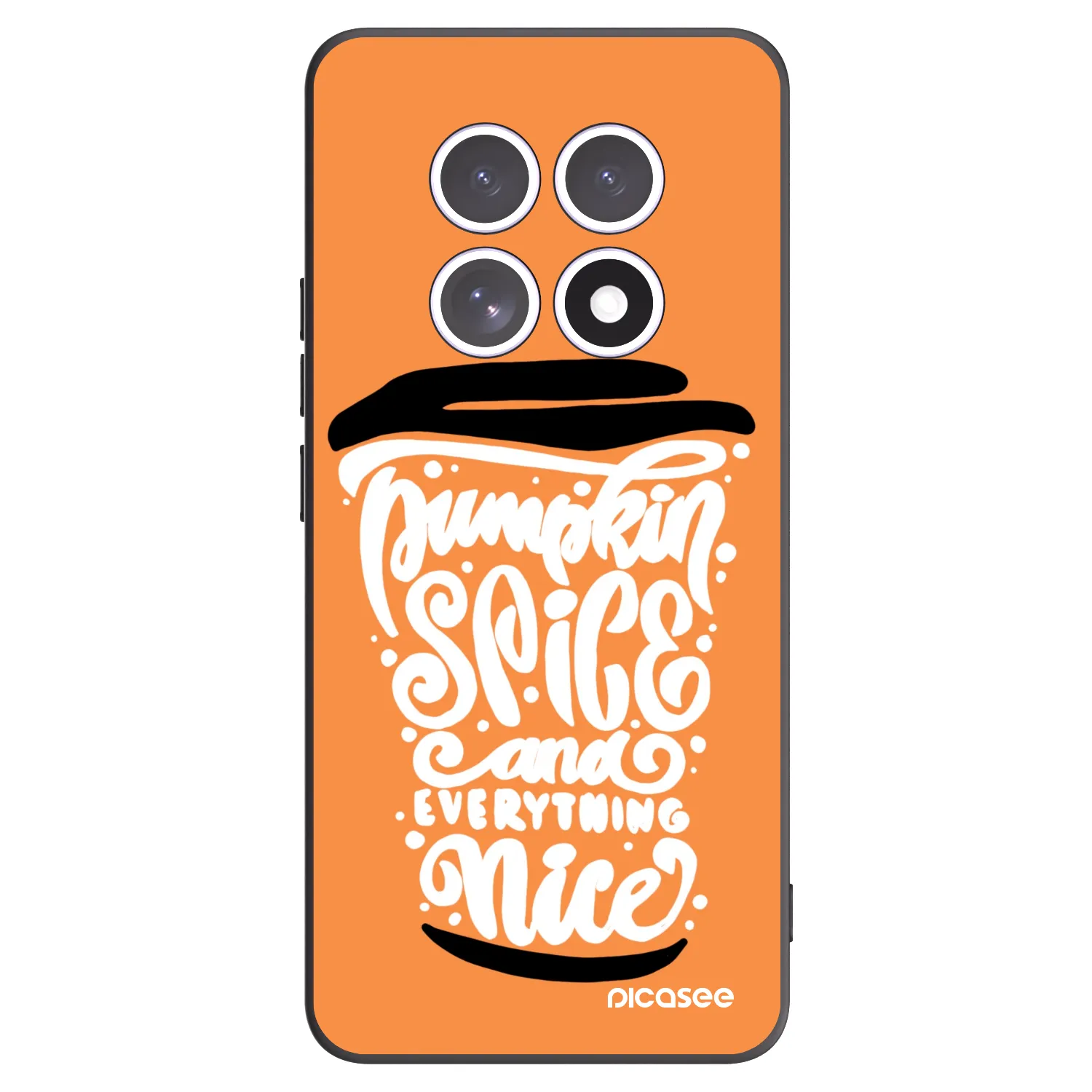Picasee crna silikonska maskica za Xiaomi Redmi Note 15 5G - Pumpkin coffee