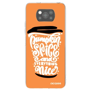Picasee crna silikonska maskica za Xiaomi Poco X3 - Pumpkin coffee