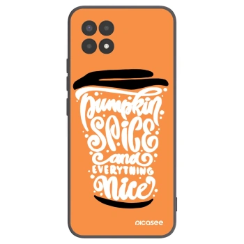 Picasee crna silikonska maskica za Realme 8i - Pumpkin coffee
