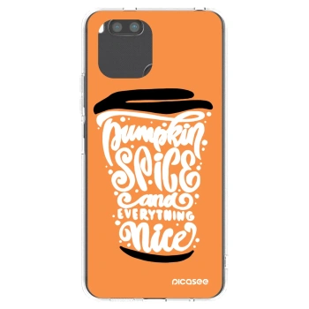 Picasee silikonska prozirna maskica za Xiaomi Redmi A1 - Pumpkin coffee
