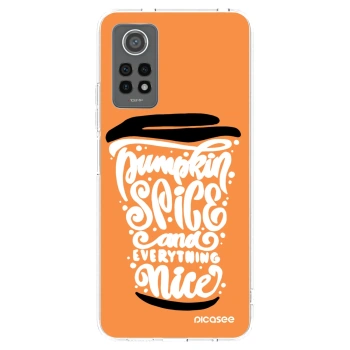 Picasee silikonska prozirna maskica za Xiaomi Redmi Note 12 Pro 4G - Pumpkin coffee