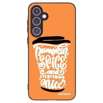 Picasee crna silikonska maskica za Samsung Galaxy A35 5G A356B - Pumpkin coffee