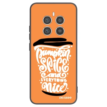 Picasee crna silikonska maskica za Realme 12 Pro 5G - Pumpkin coffee