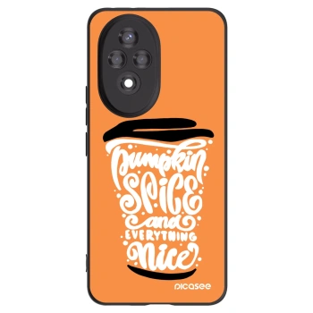 Picasee crna silikonska maskica za Honor 200 Pro 5G - Pumpkin coffee