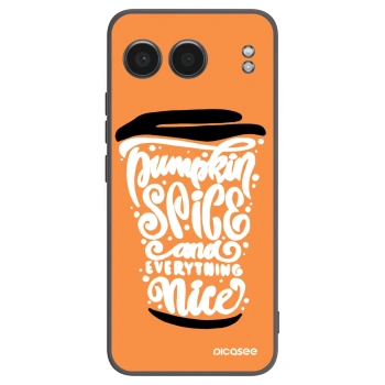 Picasee crna silikonska maskica za OnePlus Nord 4 - Pumpkin coffee