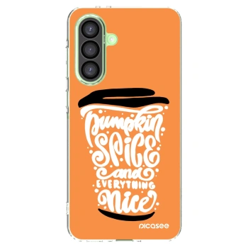 Picasee silikonska prozirna maskica za Samsung Galaxy A26 5G A266B - Pumpkin coffee