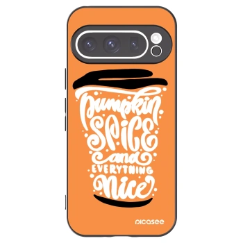 Picasee crna silikonska maskica za Google Pixel 9 Pro - Pumpkin coffee