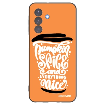 Picasee crna silikonska maskica za Samsung Galaxy A17 5G - Pumpkin coffee